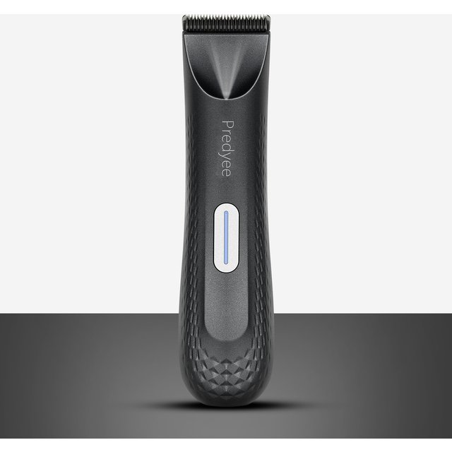 Electric Trimmer for men's Groin Hair: Versatile Body Groomer and Waterproof Pubic Hair Trimmer with Replaceable Ceramic Blade