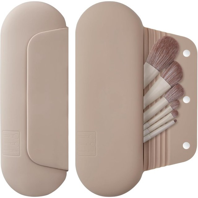New Silicone Makeup Bag, Portable for Travel, Large Capacity and Easy To Clean Silicone Makeup Bag Silicone Makeup Bag