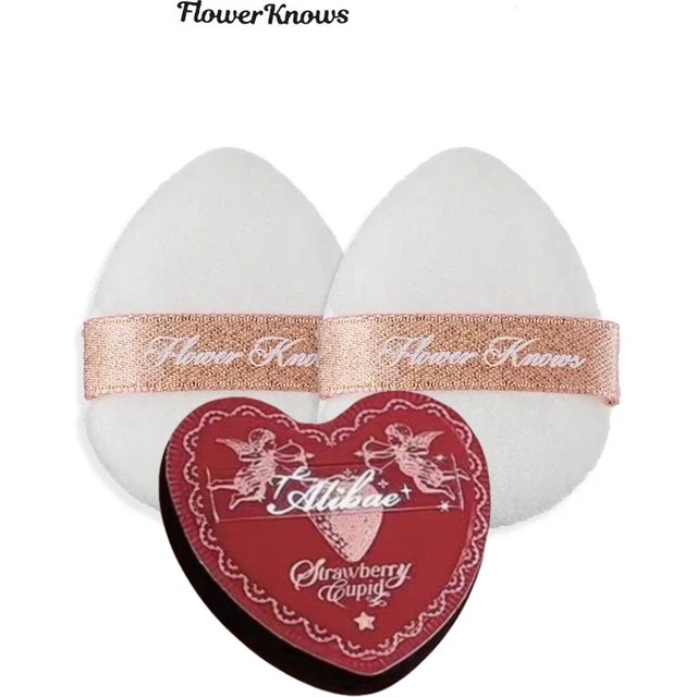 Flower Know Mini Finger Powder Puff 2 Piece/Pack Makeup Powder Puff Loose Super Soft