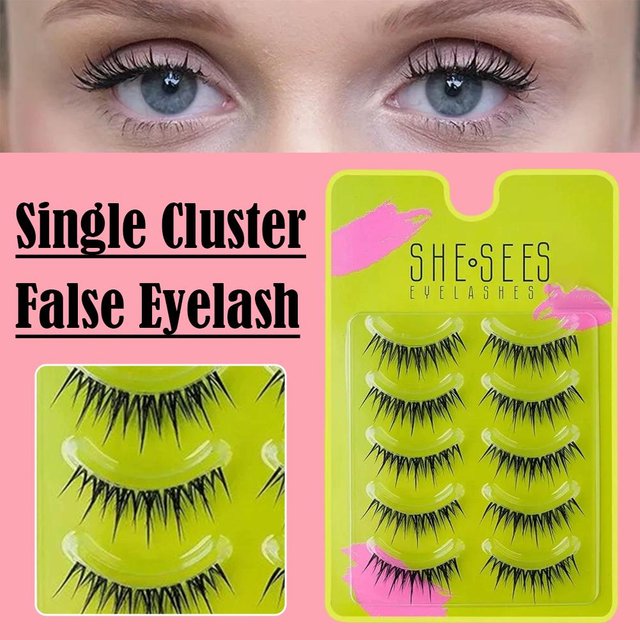 False Eyelashes Extension Natural Cluster Lashes Soft Wispy Cat's eyes Volume For Party Wispy Strip False Eyelashes Makeup Tools