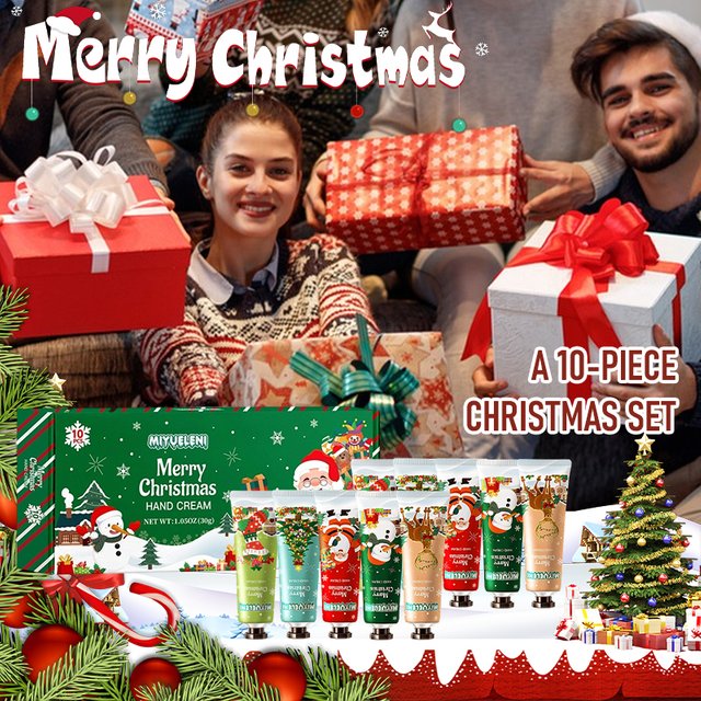 10/20pcs Christmas Hand Cream Gift Set, fruity scented, moisturizing and refreshing hand cream, Non-greasy, Valentine's Day