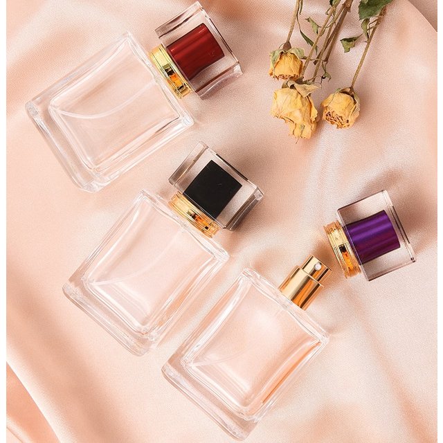 Bouteille de parfum rechargeable de qualité supérieure, flacon pulvérisateur vide Transparent en
