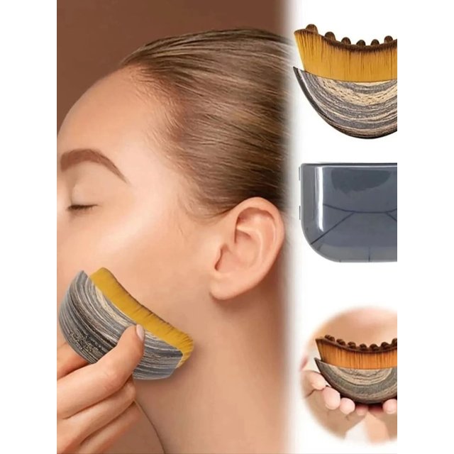 Lymphatic Contour Face Brush, Durable Facial Lymphatic Drainage Massager, Face Dry Brushing Body Brush Set, Chin & Jawline Sculp