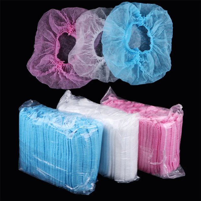 100pcs Disposable Hair Net Caps Sterile Hat for Eyebrow Tattoo Supplies Tattoo Accessories Permanent Makeup
