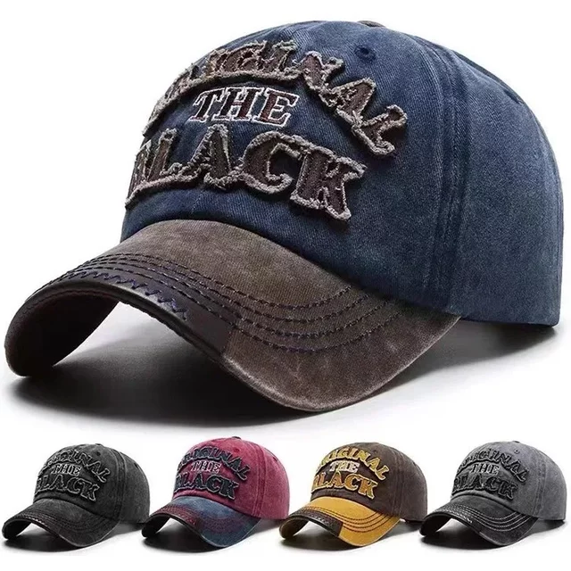 Hat Men's Washed Denim Cap Korean Version Outdoor Sunscreen Casual Versatile Street Spring and Autumn Shade Baseball Cap