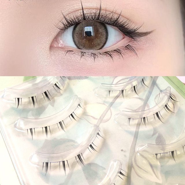ICYCHEER Make-up-Wimpern-Set, 5 Paar, 3D, natürlich aussehend, unter den Wimpern, Verlängerung für die untere Wimpern, Cosplay