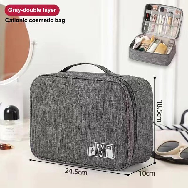 1Pc Barber Hair Clipper Storage Bag Multi Compartment Oxford Haircut Tool Organizer Shockproof Portable Carry Case For Salon.