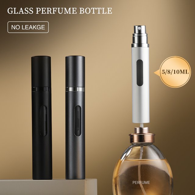 Louischanzl 2/pcs/3 pièces Mini bouteille de parfum rechargeable Portable pompe de parfum vaporisateur récipient cosmétique vide atomiseur bouteille 5/8/10ml