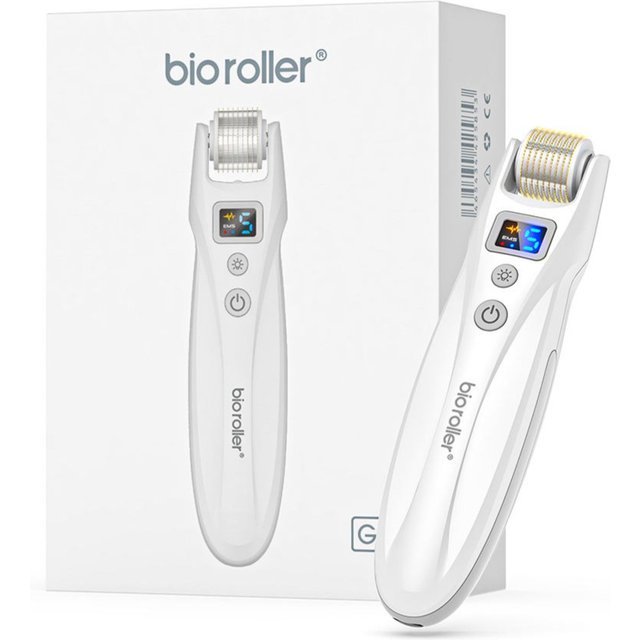 Bio Roller G5 540 aiguilles EMS Microneedling Derma Roller LED luminothérapie Vibration microcourant appareil Facial avec 2 pièces têtes