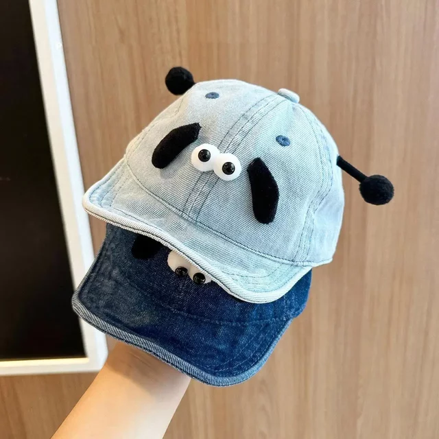 Cute Cartoon Denim Baby Baseball Cap Summer Infant Boy Girl Duck Tongue Hat For Toddler Kids Outdoor Sunscreen Peaked Caps