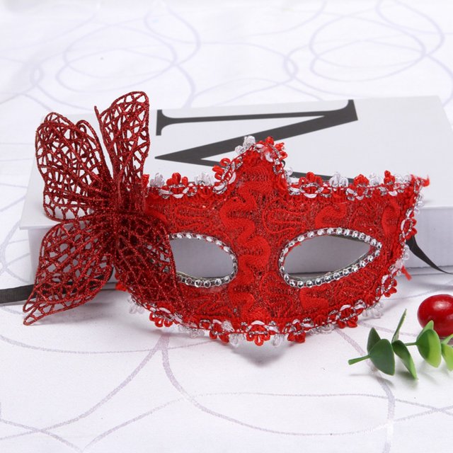 Masquerade Half Face Mask Butterfly Princess Mask Show Game School Auditorium Family Party Entertainment Performance Props