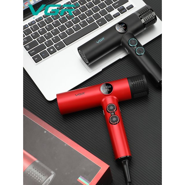 VGR Hair Dryers Professional Air Blower Negative Ion Hair Dryer 110000 RPM Hair Dryer Machine BLDC Motor Barber Salon V-401
