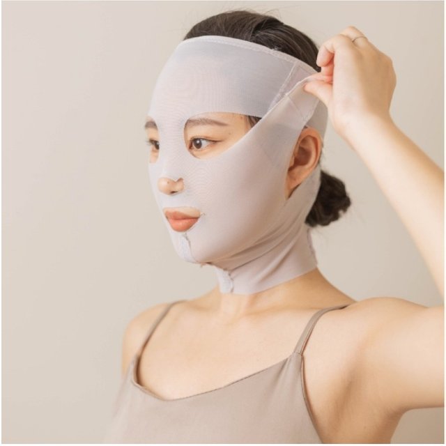 Mesh Breathable Full Face V-Line Lifting Mask with Neck Support, Sleep Facial Slimming Bandage for Double Chin Skin Beauty Tools