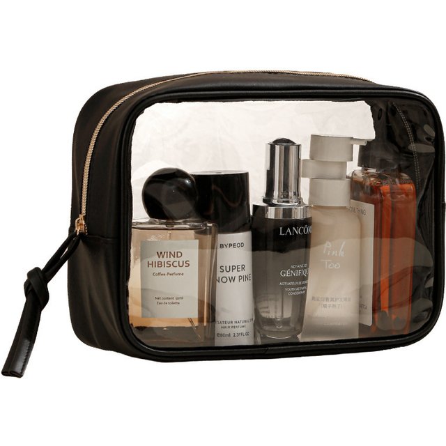 Thickened Clear PVC Cosmetic Bag Waterproof Cosmetic Bag Multi Functional Portable Travel Toiletry Storage Bags With Handle