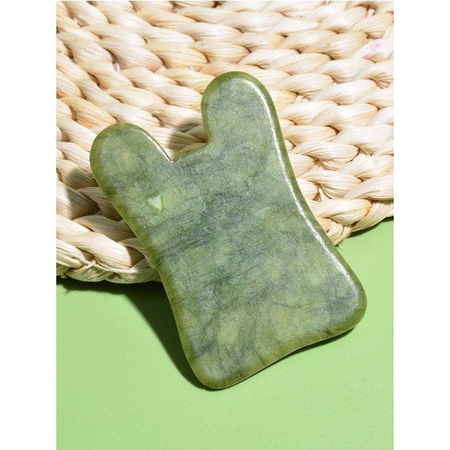 Natural Jade Stone Scraping Gua Sha Board Massager Face SPA Guasha Acupuncture Skin Beauty Facial Care Massage Tools