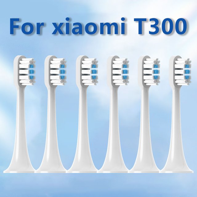 3Pcs Toothbrush Heads Compatible with Xiaomi T300 Plaque Removal Replacement Brush Heads