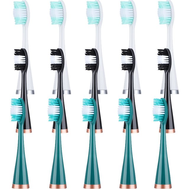 10pcs Replacement Brush Heads For Sonic Electric Teeth Whitening Device Teeth Cleaner Remove Dropshipping