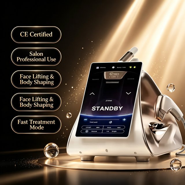 Professional 12D HIFU Therapy Machine Facial Rejuvenation Body Contouring Skin Tightening Anti-Aging Jawline Shaping