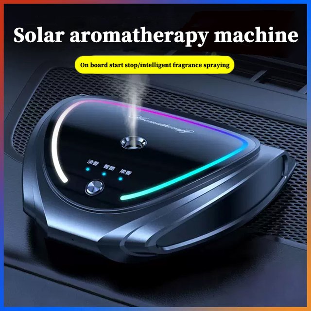 Solar car mounted aromatherapy perfume for cars High grade parking sign Men's decorations Atmosphere light Car mounted automatic