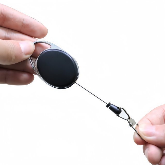 Serrure rétractable Anti-vol porte-clés EDC élastique porte-clés télescopique à suspension rapide