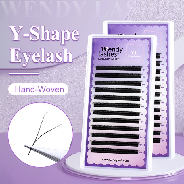 Wendy Lashes YY Mesh Lash Y shape eyelashes extension premium mink soft light natural 4D makeup cross bloom false eyelash