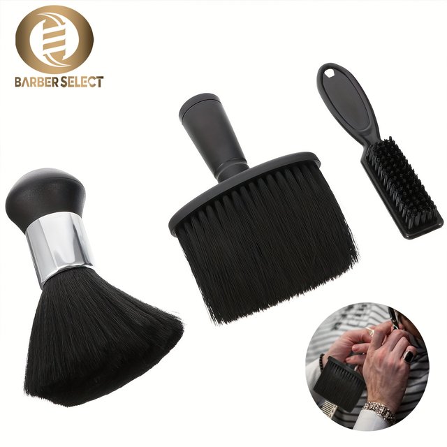1/2/3PCS Neck Dust Collector Hair Cleaning Brush for Hairdressing Blade Clean Brush Neck Sweeping Hairbrush Salon Barber Tools