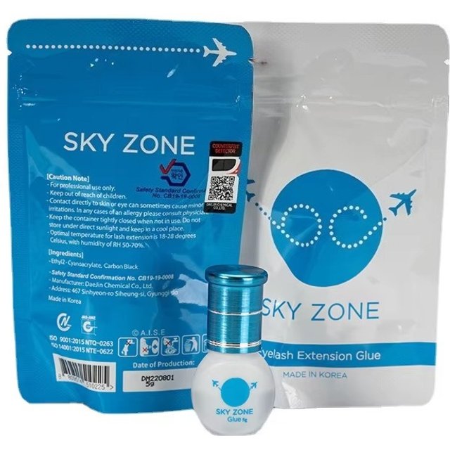 1pcs Korea Sky Zone Eyelash Extensions Glue 5g Stronge Fast Dry Adhesive Low Irritation False Lashes Glue Beauty Makeup Tools