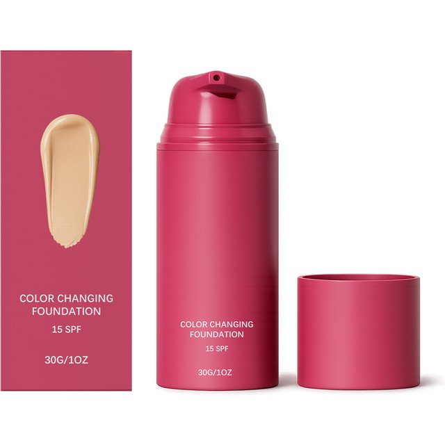 30G Face Color Changing Foundation Moisturizing Enhance Smoothness Improve Skin Texture Non-greasy Glowing Facial Foundation