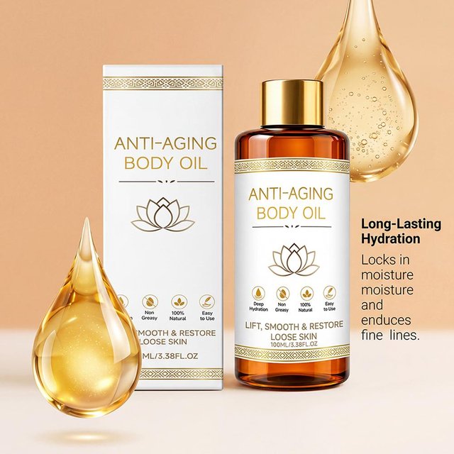 Firming Body Oil Moisturizing Lifting Skin Smoothing Refreshing Nourishing Elasticity Non-greasy Daily for All Skin Care Types