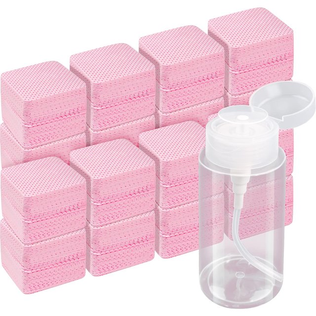 20/600Pcs Lint Free Nail Wipes Gel Cleansing Tissues Aluminum Free Nail Polish Remover Pads For Naiart Beauty Cleaning Care Tool