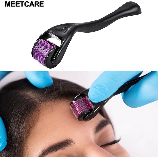540pin Titanium Needle Derma Roller Microneedling Dermaroller for Hair Beard Skin Care Micro Needle Face Beauty Tool 0.25mm