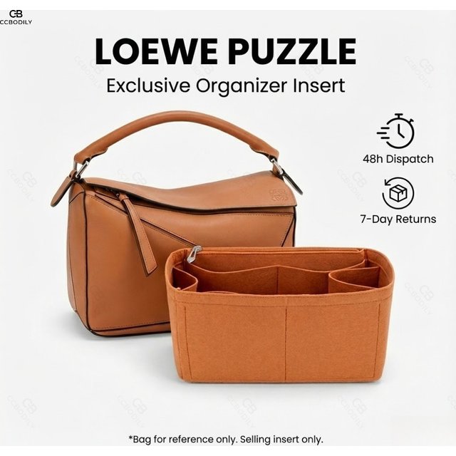 Women Felt Insert Bag Purse Organizer Fits For LOE-WE PUZZLE Makeup Purse Cosmetic Bags Women Luxury Designer Bag Organizer