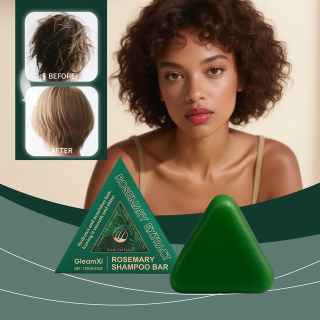Rosemary Herbal Shampoo Soap Cleanse Moisturize Scalp Refresh Soften Hair Strands Natural Hair Care Bar Soap