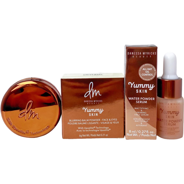 2pcs Base Makeup Face Serum Set Primer Oil-control Matte Pre-Makeup Essence 8ml and Primer 6g Sample Size Cosmetic