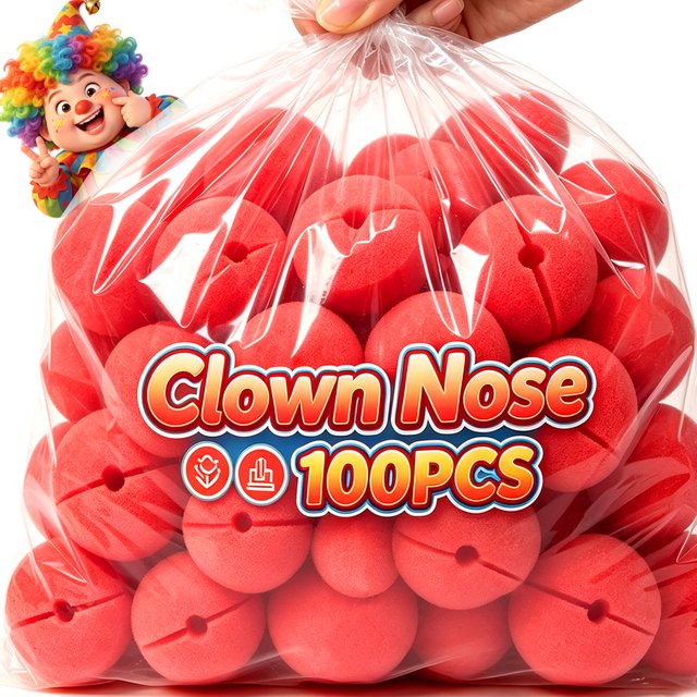 Wholesale Clowns Noses Foam Red Balls Halloween Party Cosplay Costume Circus Props Festival Make Up DIY Crafts Accessories