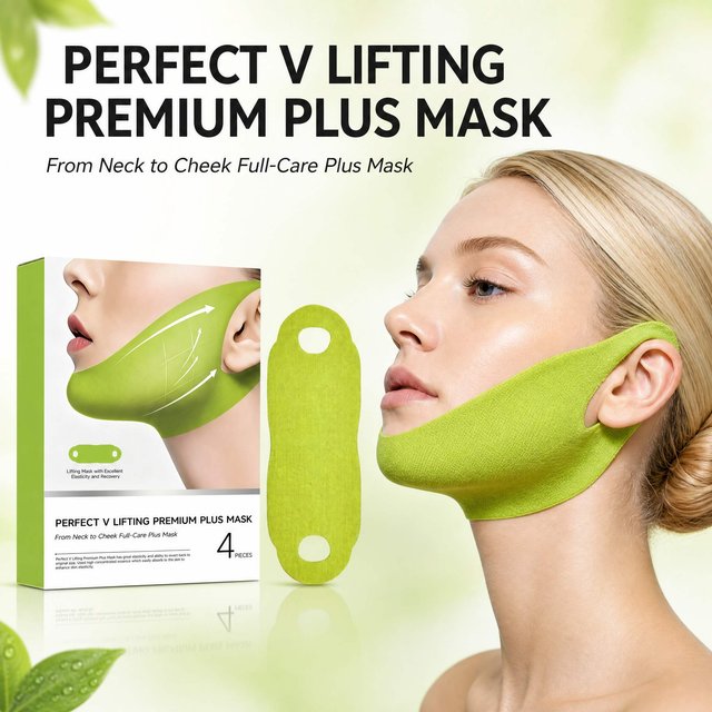 4PCS Cactus V-Shaped Firming Lifting Mask,Lift Facial Double Chin & Jawline Collagen Hydrating Gel Tape with Centella Asiatica