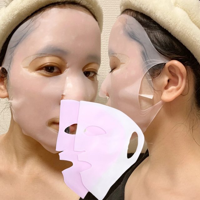 3D Silicone Face Mask Women Skin Care Moisturizing Lifting Firming Anti Wrinkle Reusable Gel Sheet Mask Facial Skin Care Tool