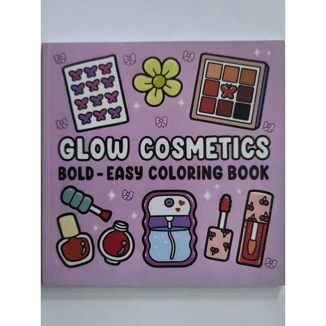 COSMETICS Bold-easy Patterns Coloring Book for Adults Cute Drawing Book Perfect Gift for Party and Birthday