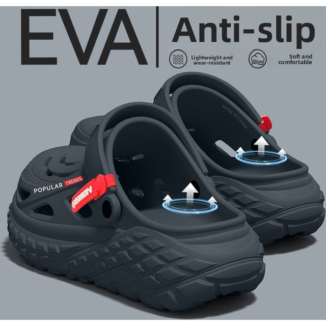 Operating room hole shoes men's 2026 summer new non-slip deodorant arch support wear wear wear cool slippers men