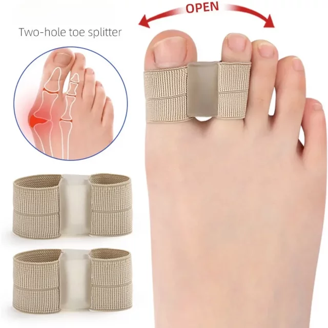 1/2Pc Two Toe Separator Hallux Valgus Bunion Corrector Orthotics Feet Bone Adjuster Thumb Straightener Pedicure Foot Care Tools