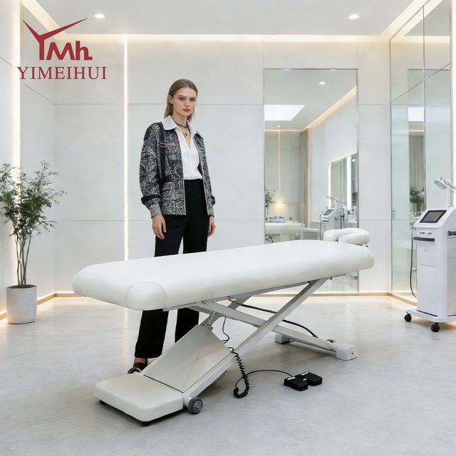 Beauty Salon Portable Massage Bed Physical Therapy Examination Massage Table Height Adjustable Facial Treatment Bed