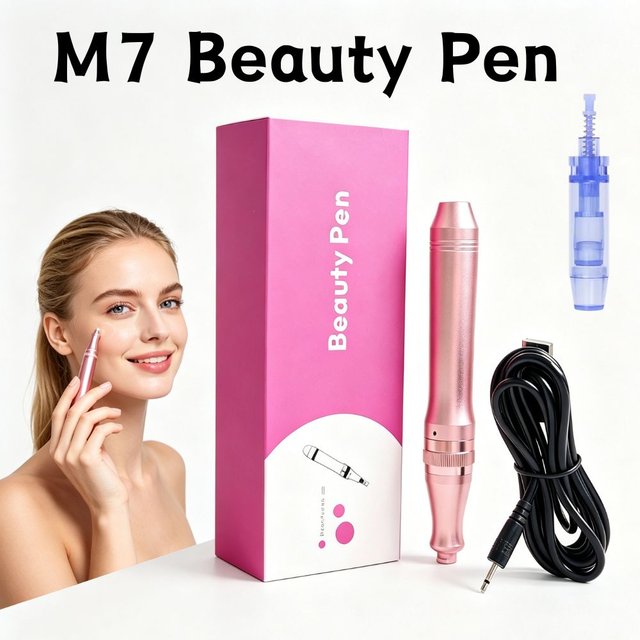 Wireless M7 Electric Rechargeable Derma Pen Microneedling Beauty Pen Adjustable Derma Pen Facial Skin Care For Homeuse Salon