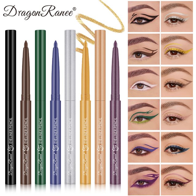 Eyeliner Pen Is Waterproof, Sweat-Proof, and Does Not Smudge, Easy for Beginners to Use, Available in Green, Purple, and Black, Long-Lasting and Does Not Come Off Easily