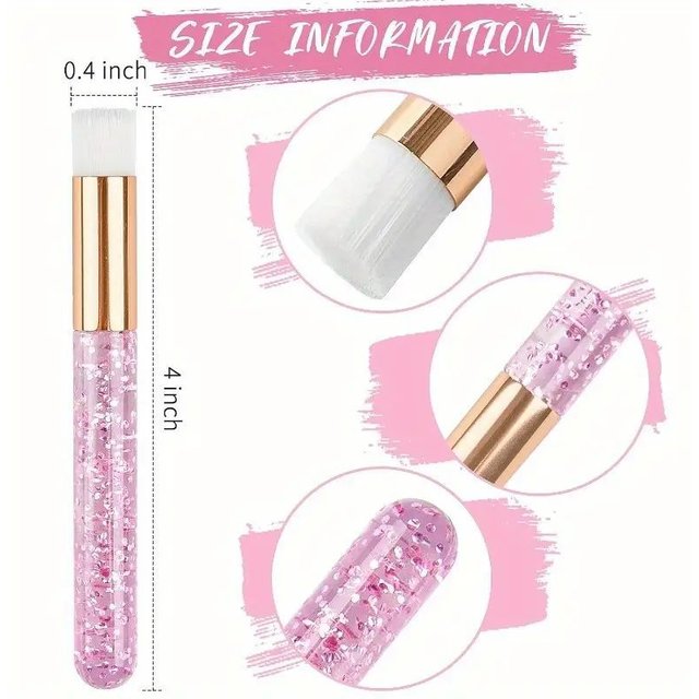 10pcs Crystal Eyelash ExtensionCleanser Brushes - Nose Pore Professional Cleaning Tool 1 Deep Cleaning Brush,No Battery Required