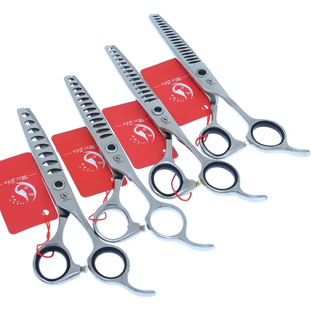 5.75" Fish Bone Hairdressing Thinning Scissors 35% to 50% Cutting Rate Shears Japanese 440C Salon Barber Hair Clippers A0160A