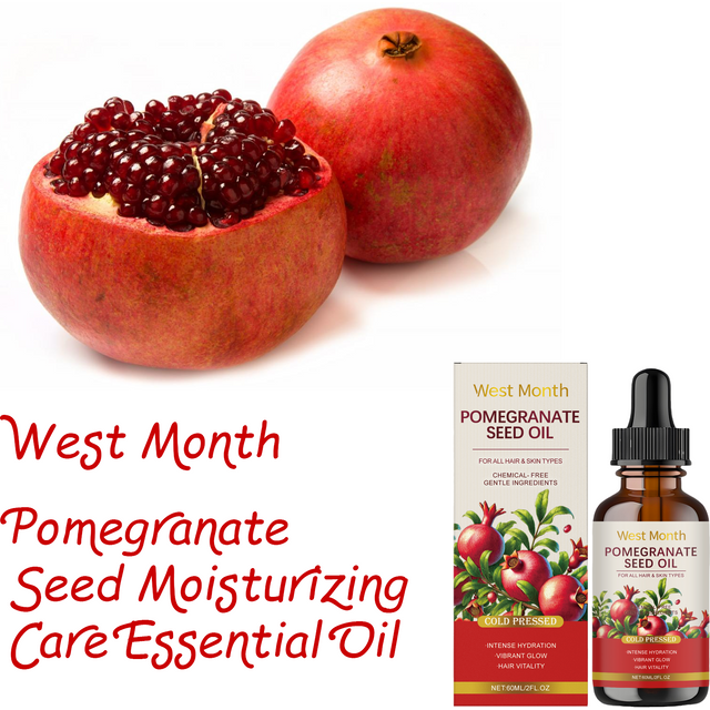 West Month 60ml Pomegranate Seed Moisturizing Essential Oil Gentle Moisturizing and Moisturizing Body Skin Care Essential Oil