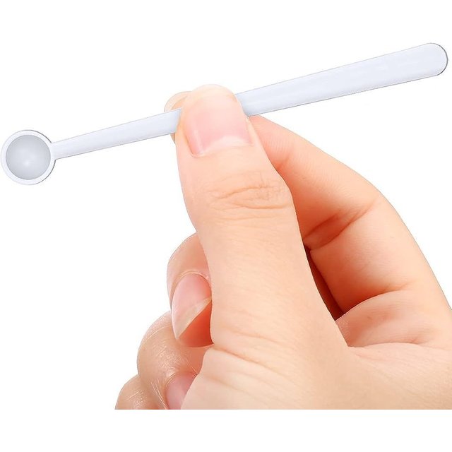 3000pcs 1/32 Teaspoon 0.15 mL Mini Measuring Spoons Micro Scoops for Jars Little Tiny Plastic Scoop for Cosmetics Medicines