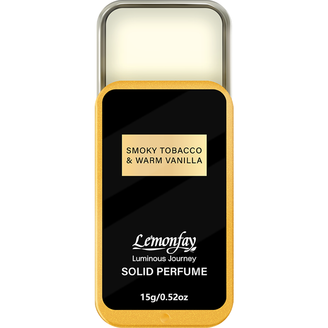 Lemonfay Perfume Balm with Tobacco Smoky and Warm Vanilla | Long-lasting, Portable Balm, Unisex Travel Size 15g