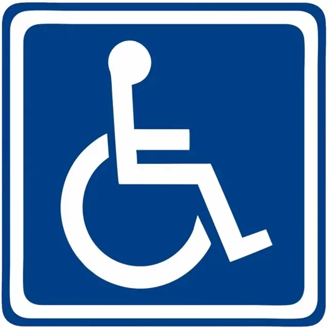 Car Sticker Fashion Disabled Sign Disability Mobility Parking Waterproof Sunscreen PVC Decal,13cm