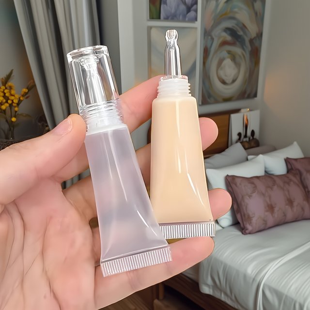 Leakproof Mini Cosmetic Dispenser Jars, Portable Foundation & Serum Travel Containers, Compact Practical Makeup Storage
